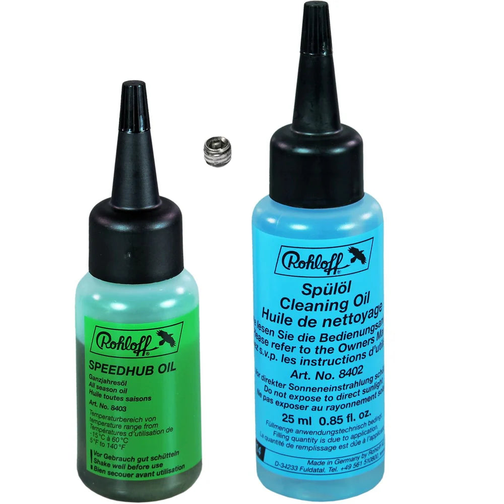 Rohloff Oil Change Kit All Season Oil, Cleaning Oil  filler hose and drain screw