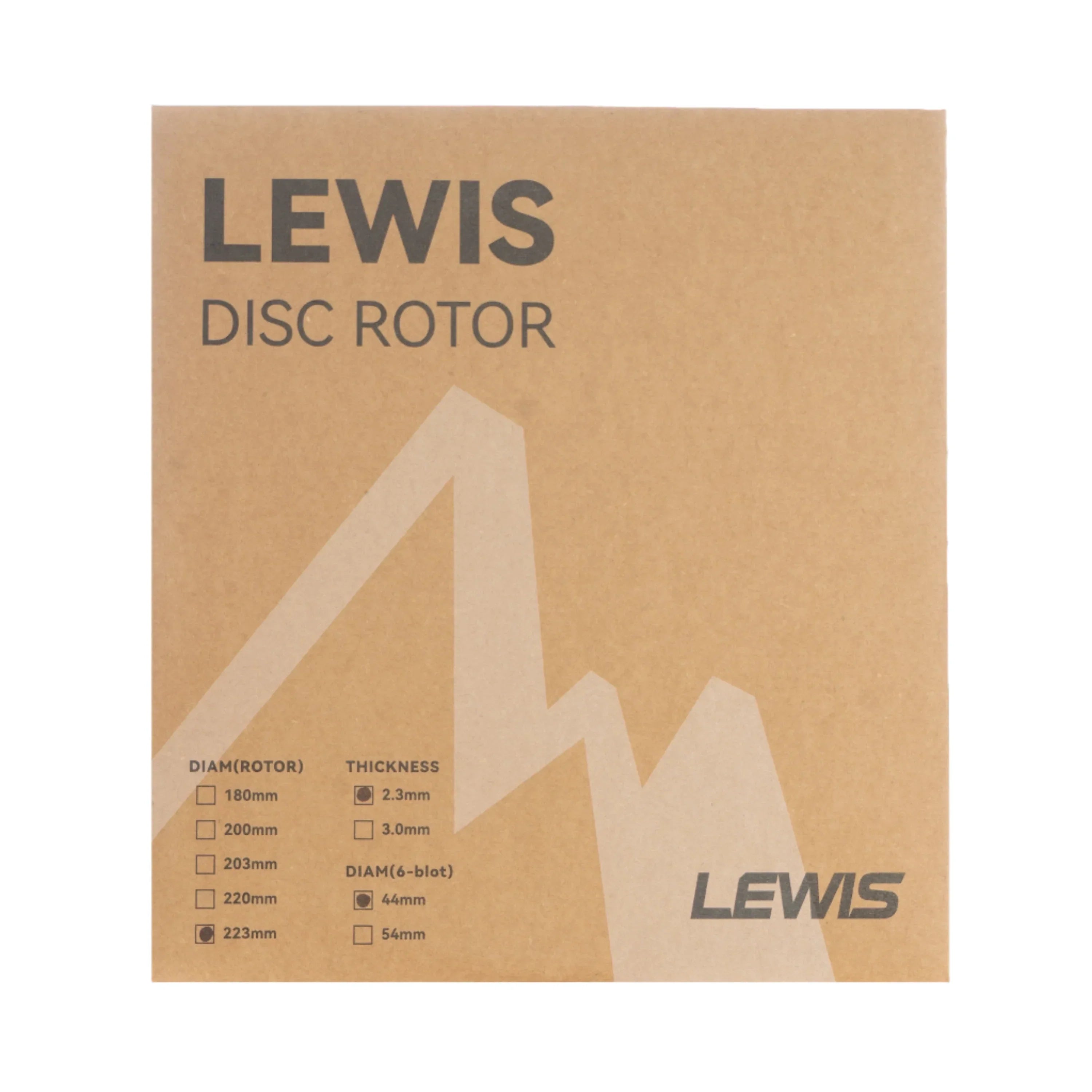 Lewis 223mm 2.3mm Brake Disc Rotor