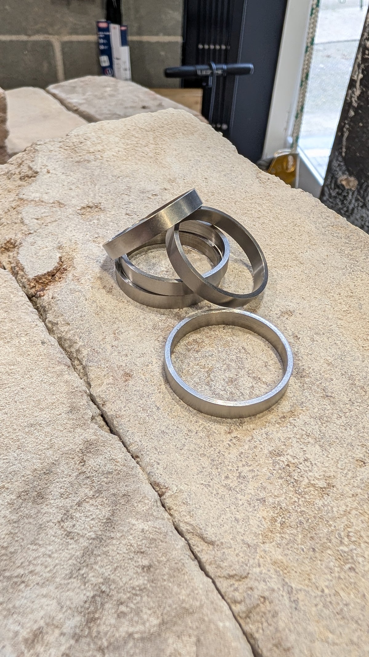 Uncommon Components Titanium Headset spacer  1-1/8