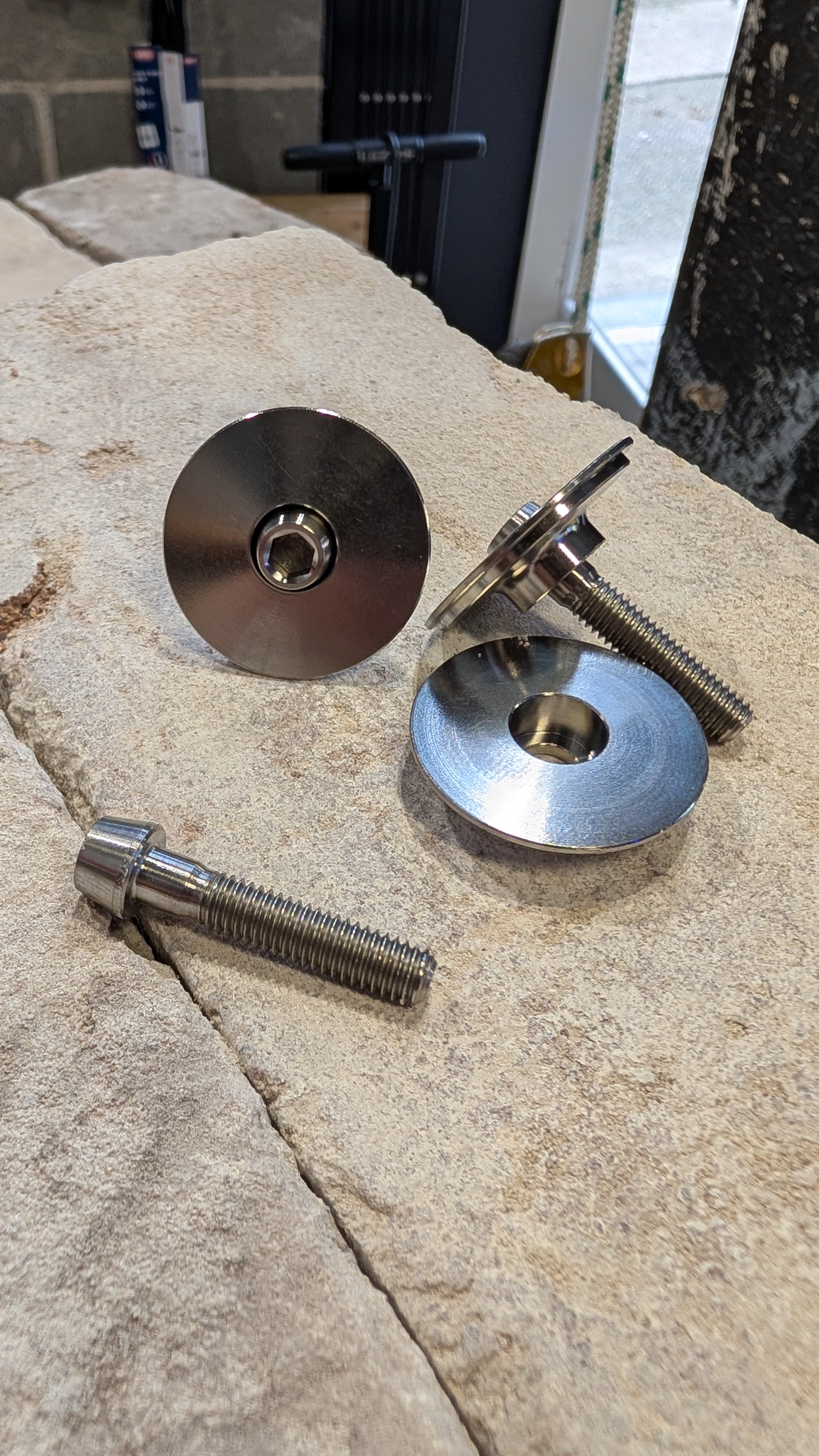 Uncommon Components Titanium 1-1/8 Stem cap